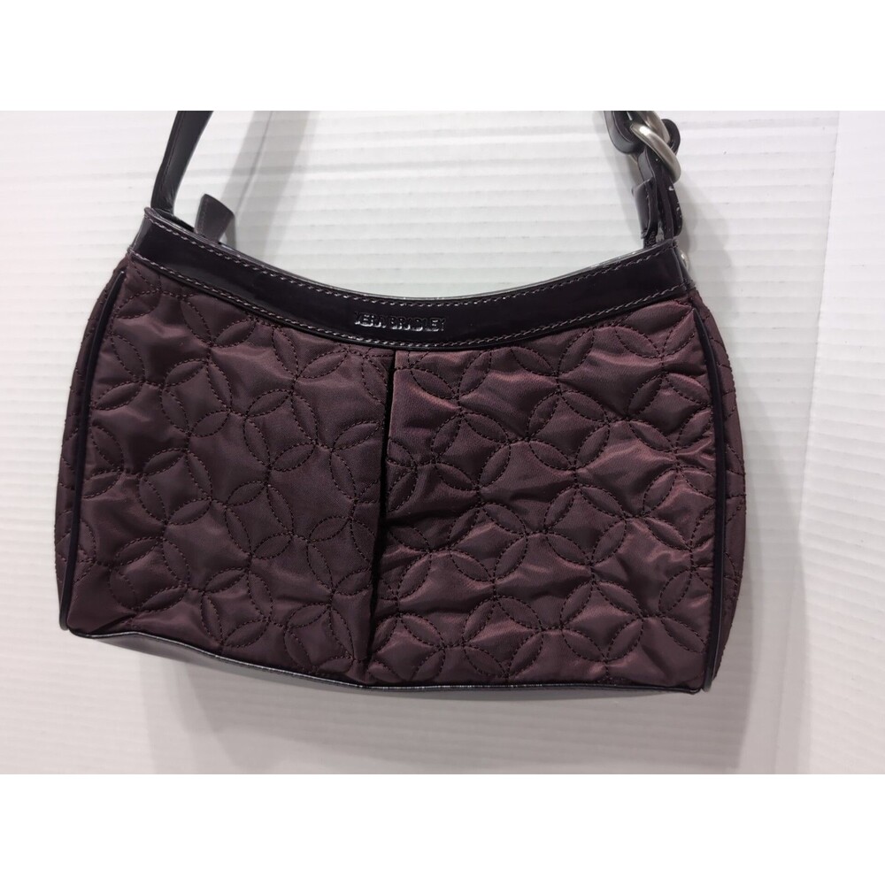 VERA BRADLEY Black Cherry quilted Shoulder Bag Purse BEAUTIFUL
